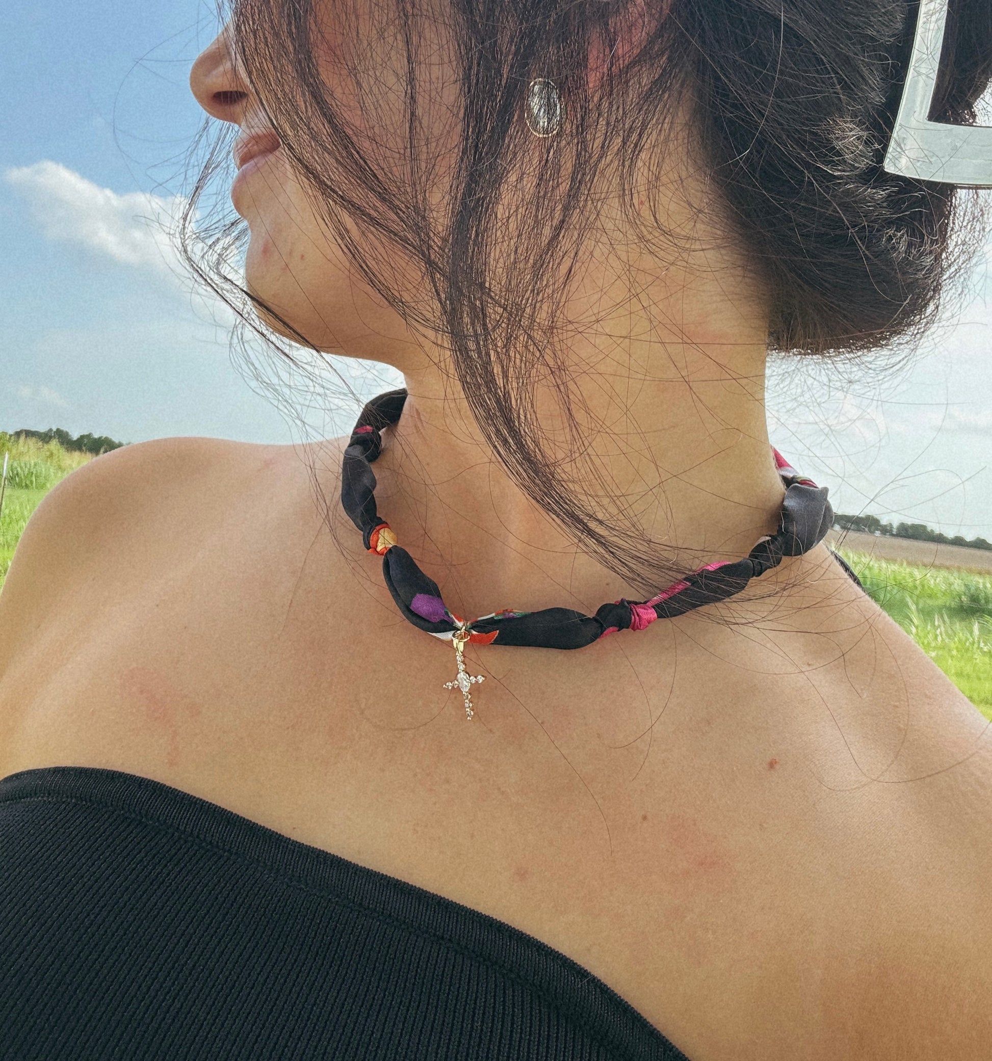 The Cowgirl Candy Necklace - Crystal Cross