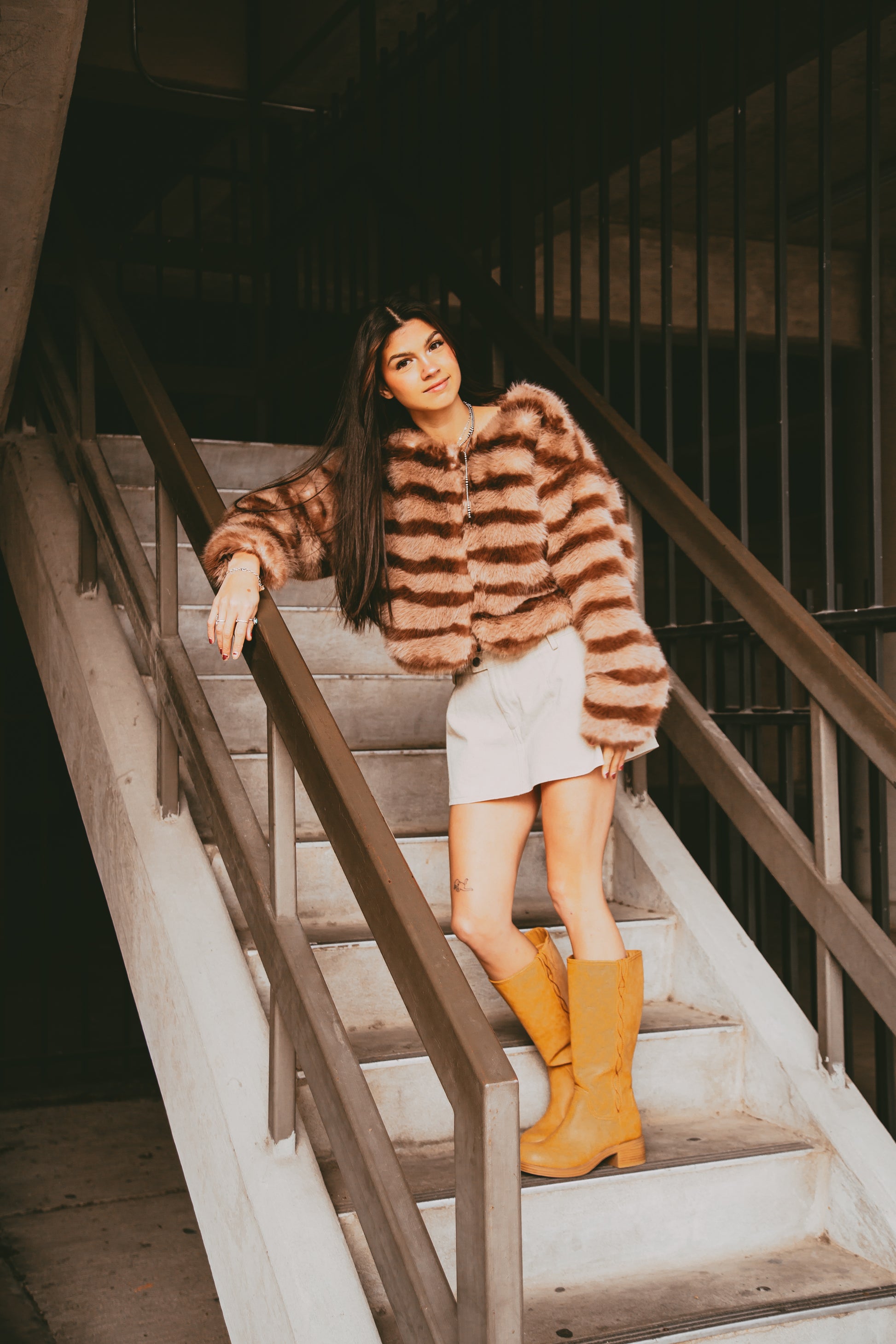 The Honey Stripe Coat